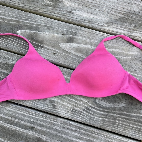 Victoria's Secret Other - Victorias Secret Body By Victoria IPEX  Solid Pink  Bra 34C  Wireless